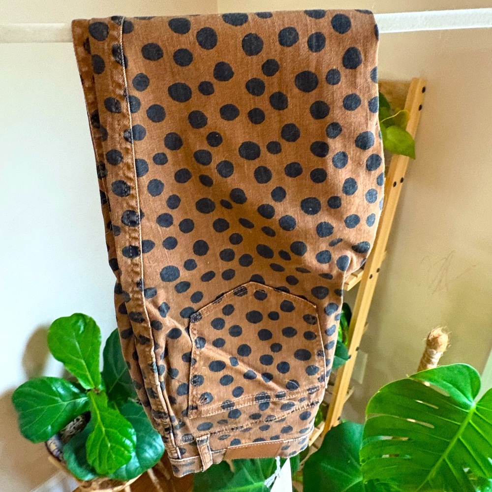 Madewell high rise cheetah skinny jeans